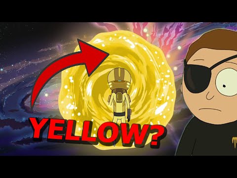 Why is Evil Morty's portal yellow?