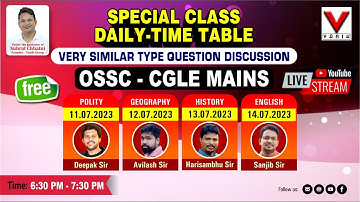 11th JULY || POLITY || OSSC CGLE MAIN || MEMORY BASED QUESTION DISCUSSION ||#vanik