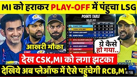 IPL 2023 Today Points Table MI vs LSGAfter Match Points Table pl 2023 PointsTable