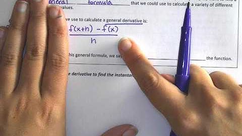 AP Calculus AB Section 3.1 Day 1 Video