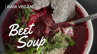 WARM RAW VEGAN BEET SOUP // SUPER HEALTHY FALL RECIPE by Vegan Enlightenment 48 views 6 months ago 8 minutes, 16 seconds