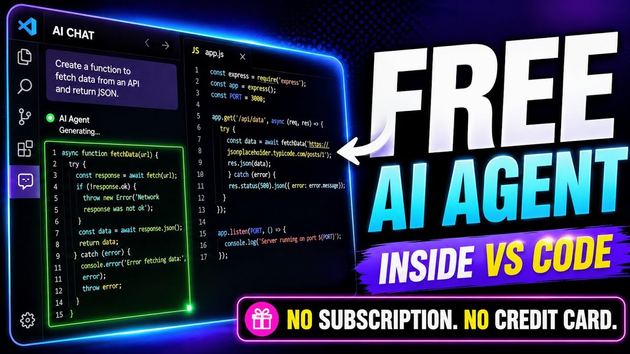 The Best Free AI Coding Agent in VS Code 2026 (No Paid API Required)