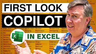Excel  First Look At Copilot AI For Excel  Episode 2636