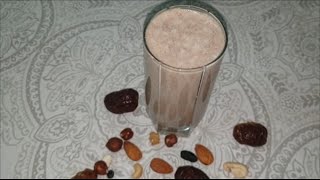 عصير الفواكه الجافة و الشوفان لتقوية المناعة/Batido de frutos secos 