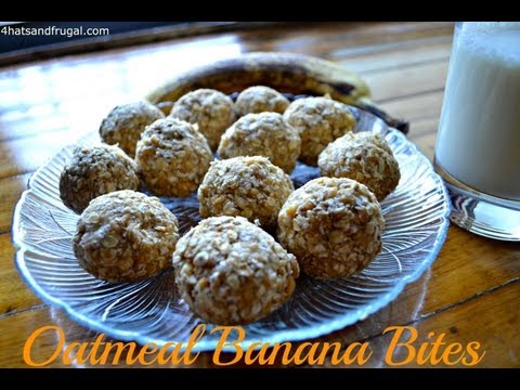 Oatmeal Banana Bites | Easy no-bake snack for kids