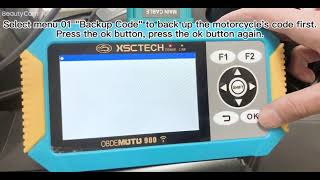 BWM Moto C400GT ,Smart key ,Use OBDEMOTO 900pro add the new key