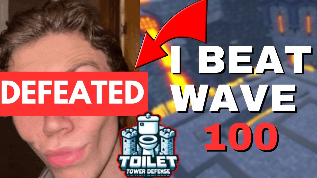 Defeated Rizzler I DEFEATED the Skibbi Rizzler at Wave 100 in Toilet Tower Defence ...