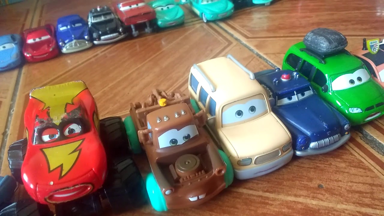 Minha Coleção de Carrinhos do Filme Carros (1, 2 e o 3) - YouTube