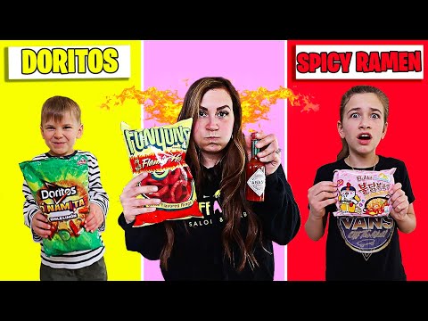 LAST TO STOP EATING SPICY FOOD WINS $1000! **VERY SPICY** | JKREW