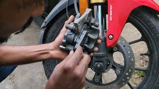 Honda CB300F Brake Pads Change | BEST VALUE for MONEY Just 300rs 😵