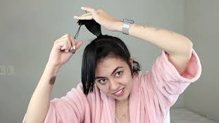 CORTANDO MEU CABELO EM CAMADAS SOZINHA (Corte Shaggy Hair) | Namie Kishimoto