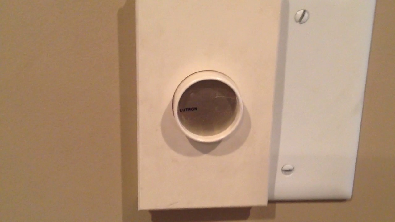 Lutron dimmer switch YouTube