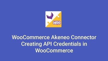 WooCommerce Akeneo Connector - Creating API credentials in WooCommerce