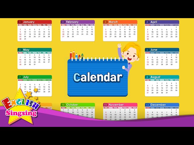 Kids Vocabulary - Calendar - Months and Days