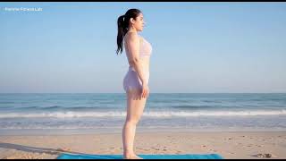 Femme Fitness Lab Live Stream | Yoga on Beach with Usha screenshot 1