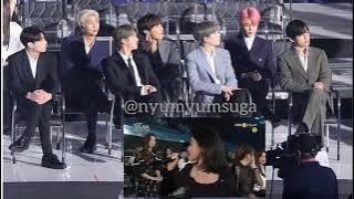 [BANGTWICE] BTS reaction to TWICE interview at TMA 'The Fact Music Award' 190424 💙💜