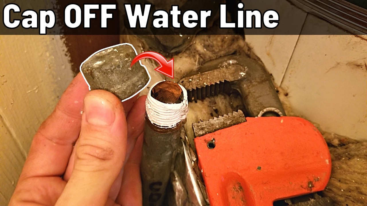 How To Cap OFF an Unused Water Line Pipe - YouTube