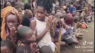 African Children chanting 
