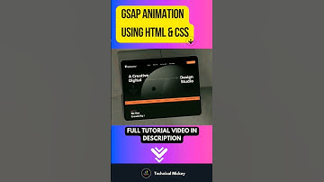 Mastering Website Animation with GSAP | Animated Web Design Tutorial