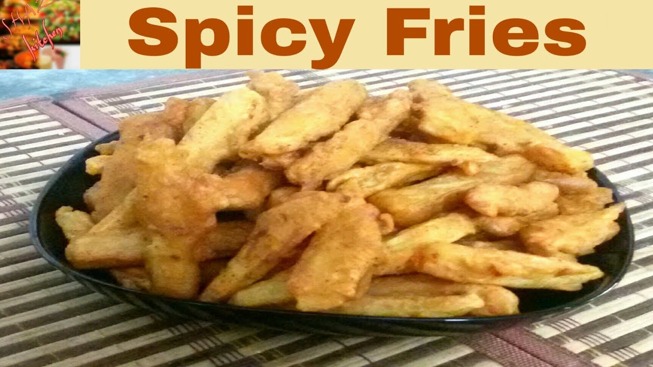 Spicy French Fries Recipe (In Urdu) By Shaz Kitchen YouTube