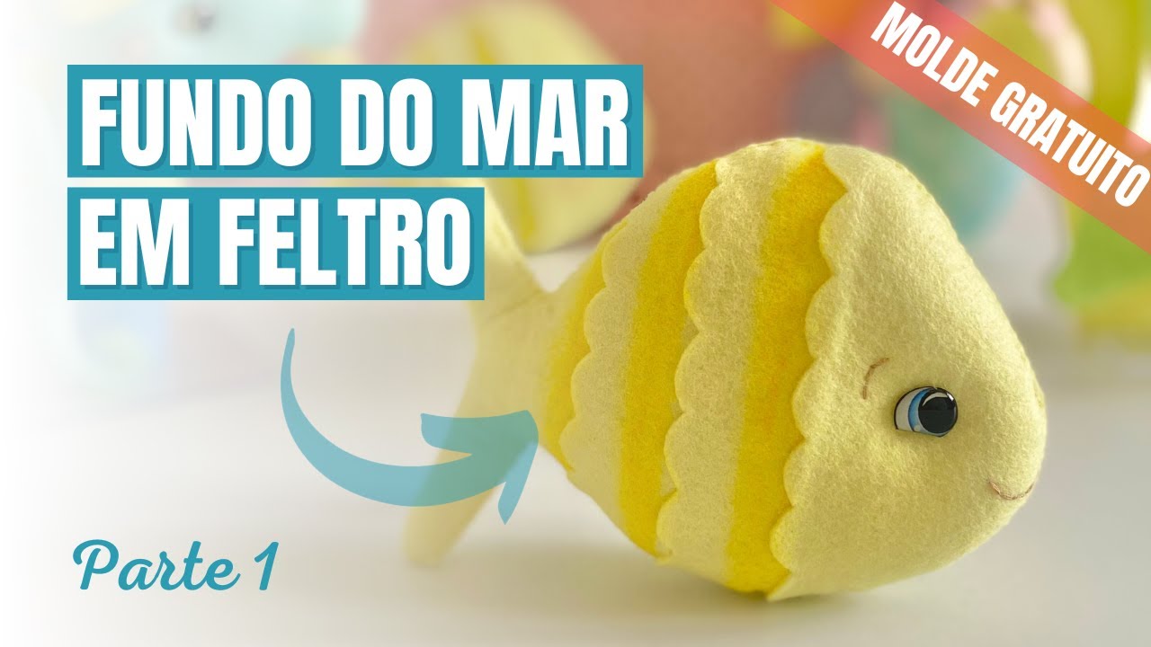 Fundo do Mar em Feltro - MOLDE NA DESCRIÇÃO