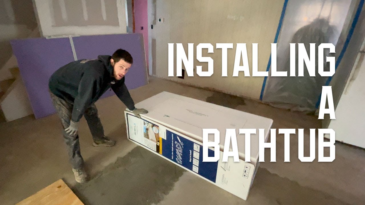 Installing an acrylic bathtub Episode 13 YouTube