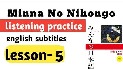 Minna No Nihongo Lesson-5  Listening|Japanese conversation with English subtitles#japanesemotivation