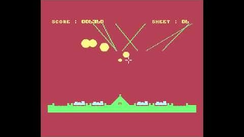 MISSILE COMMAND C64 1983 INTERCEPTOR SOFTWARE COMMODORE 64 NOSTALGIA CLASSIC RETRO VIDEO GAME