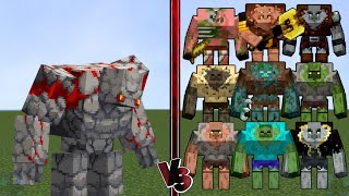 REDSTONE GOLEM vs ALL MUTANT CREATURES