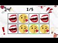 Say the Word on Beat: Valentine's Day | Heart ❤️ Kiss 😘 Mouth 👄Love 🥰Hug🤗 | Lovers Challenge