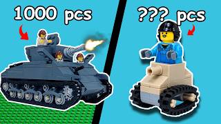 How Small Can I Build LEGO Tanks?