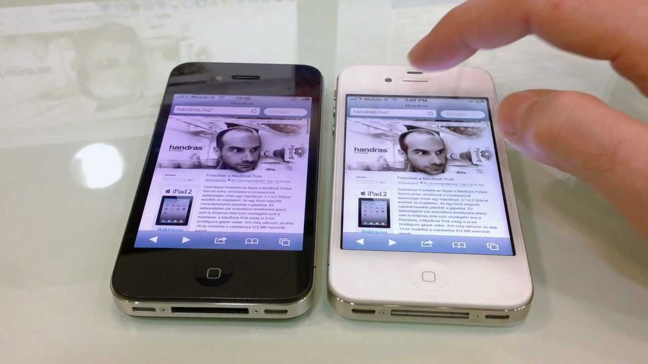 iPhone 4 vs iPhone 4S - YouTube