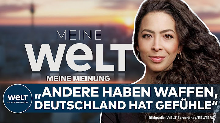 MEINE WELT - MEINE MEINUNG: Nach dem USA-Debakel! Anna Schneider über die Ukraine-Hilfe Europas