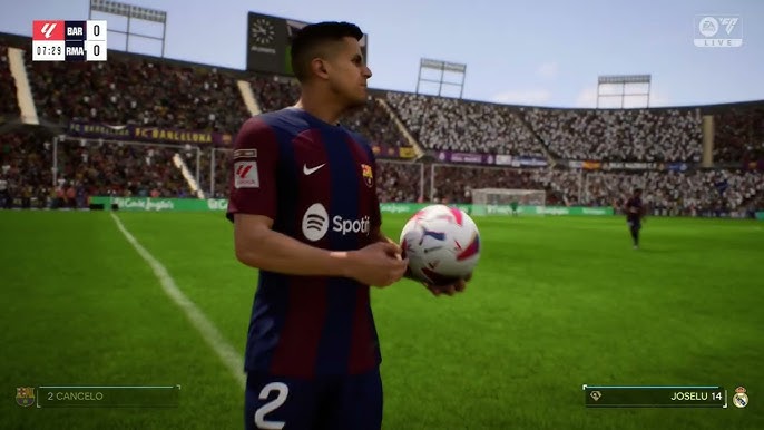 EA Sports FC 24, Barcelona vs Real Madrid Gameplay