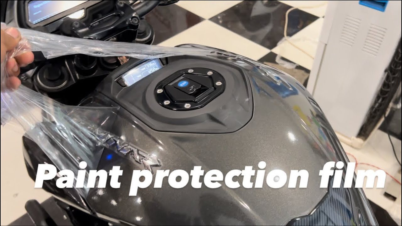 Best bike lamination shop lucknow bikelamination dominar400 