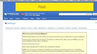 How to Delete MySpace Accounts