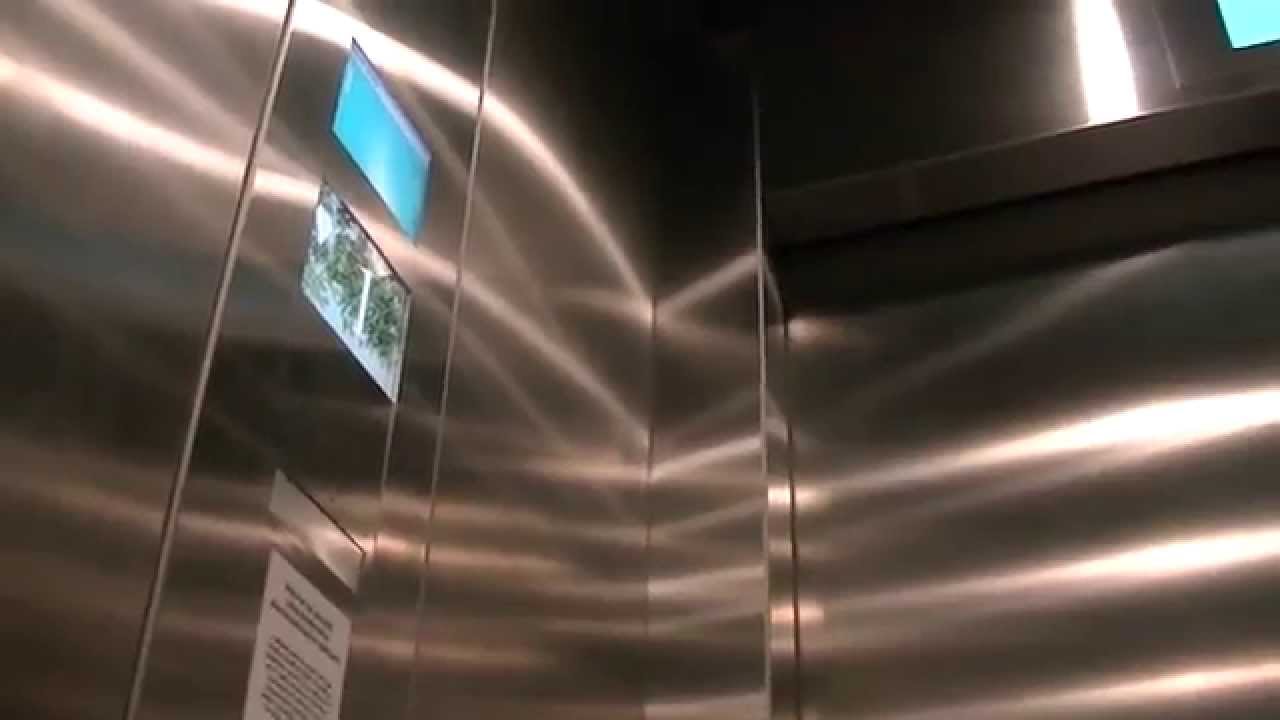 high ride to the top in Kone Polaris elevators@az tower, brno, czech republic