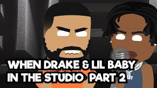 When Drake and Lil baby in the studio | Girls want girls - Drake ft Lil Baby Resimi