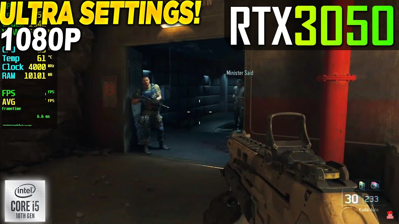 Call of Duty Black Ops 3 RTX 3050 - 1080p Ultra, - YouTube