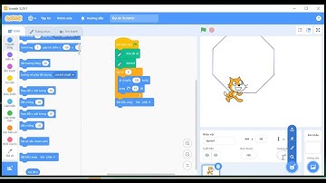 Vẽ hình bát giác trong Scratch