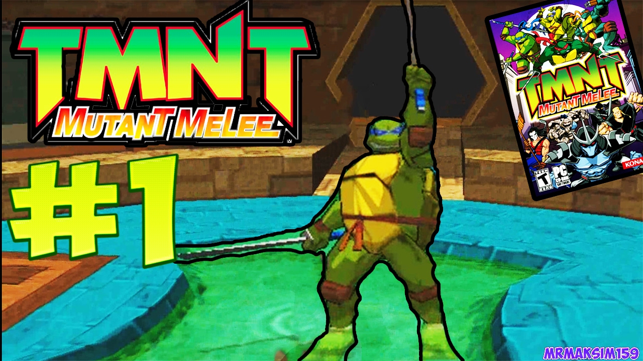 TMNT 3: Mutant Melee - Walkthrough #1 (Fighting Game With Terrible.