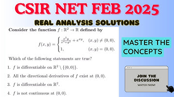 Q 69 | CSIR NET DEC 2024 Real Analysis Part C ID-   Solutions