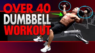 Over 40 Bodybuilding Style Workout With Dumbbells (MORE MUSCLE-LESS FAT!)