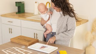 Cherish Every Tiny Moment: KeaBabies Baby Handprint & Footprint Keepsake Duo Frame!