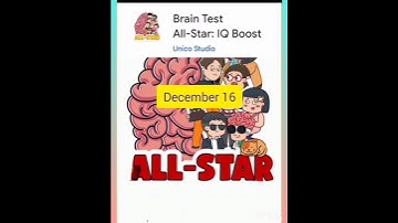 #Braintest #All-star :IQ Boost Daily level #December16