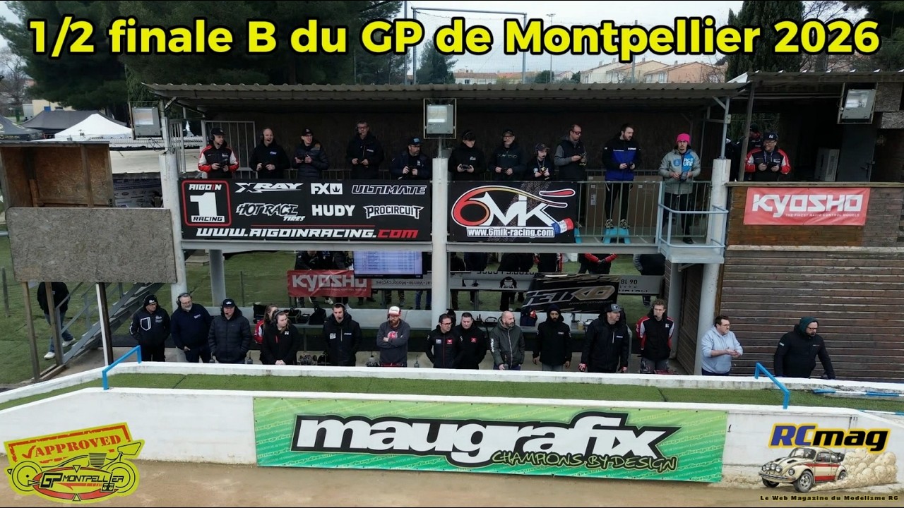 La 1/2 finale B du Grand Prix TT 1/8 nitro de Montpellier 2026 avec la victoire de Mattia Polito