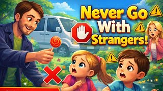 Never Go With Strangers! 🚫 | Safety Rules for Kids | Stranger Danger Story for Children