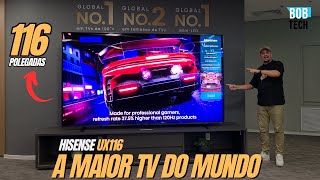 🤯 HISENSE UX116 – A MAIOR TV 4K DO MUNDO! Impressões - 116&quot; / até 288Hz / A 1ª RGB Mini Led.