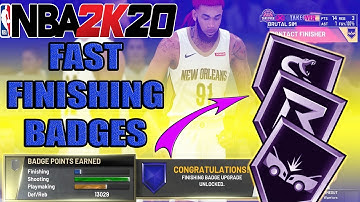 MAXOUT FINISHING BADGES FAST for BIGS in NBA 2K20! HOW TO UNLOCK FINISHING BADGES! NBA 2K20 TUTORIAL