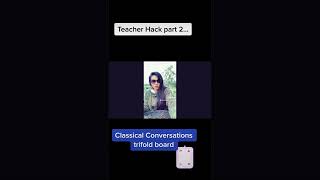 Teacher hack: trifold whiteboard